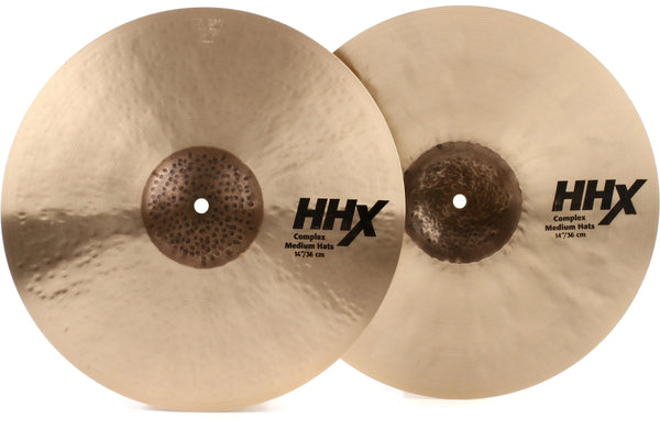 Sabian HHX Complex Medium 14" Hi Hats T-1010g B-1360g