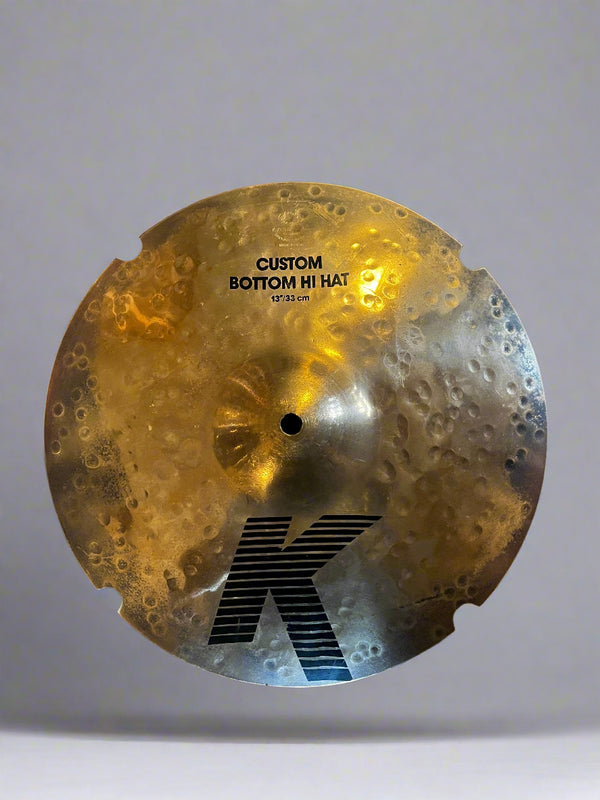 Used Zildjian K Custom Bottom 13" Hi Hat 1424g