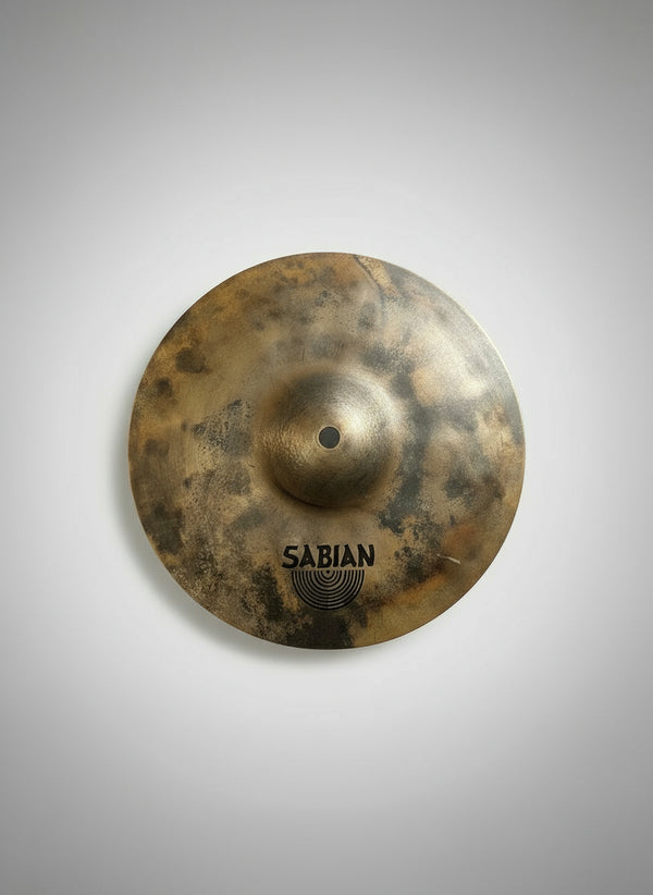 Sabian cymbal on a gray background
