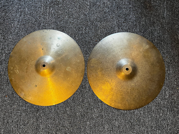 Used Paiste Formula 602 Pre Serial Number 14" Hi Hats T-856g B-902g