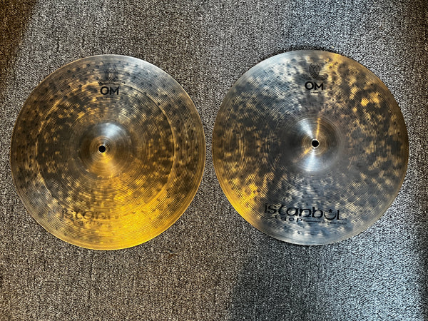Used Istanbul Agop Om 15" Hi Hats T-1010g B-1158g
