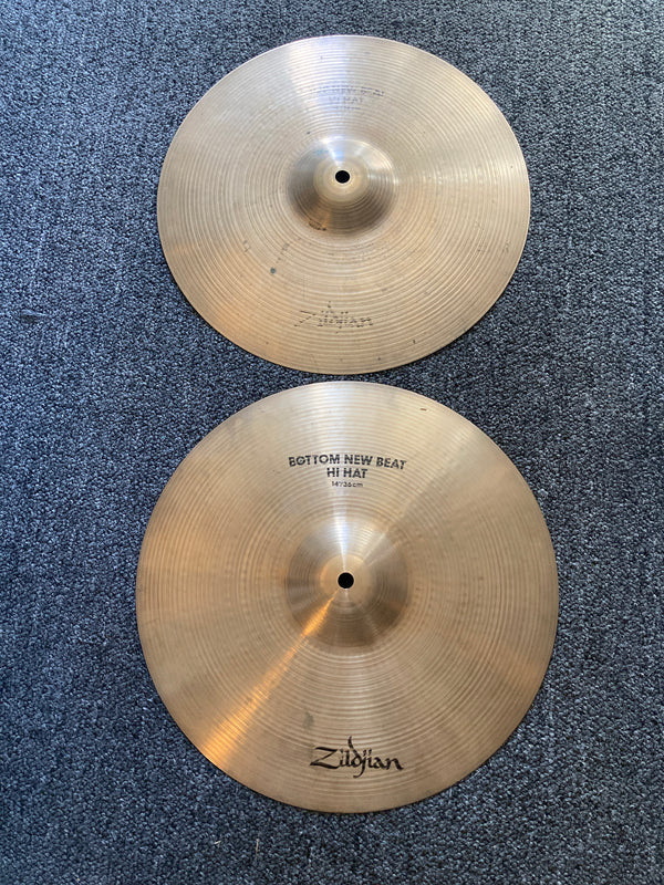 Used Zildjian New Beat 14" Hi Hats T-1046g B-1526g