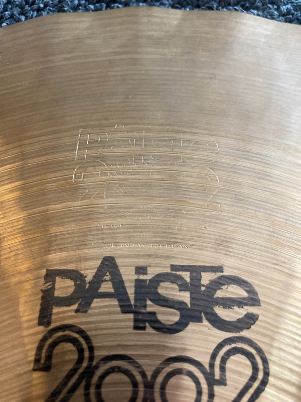 Used Paiste 2002 Sound Edge Black Label 14" Hi Hats T-948g B-974g