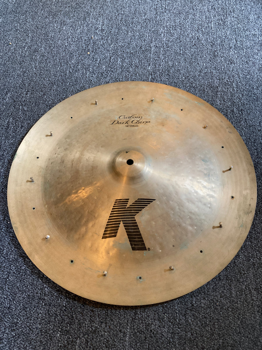 Used K Custom Dark 19" China w/ rivets 1498g Round Sound Cymbals