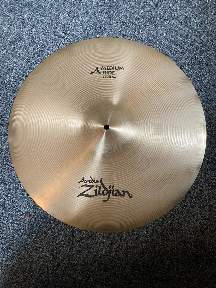 Used Zildjian A Medium 20" Ride 2600g Round Sound Cymbals