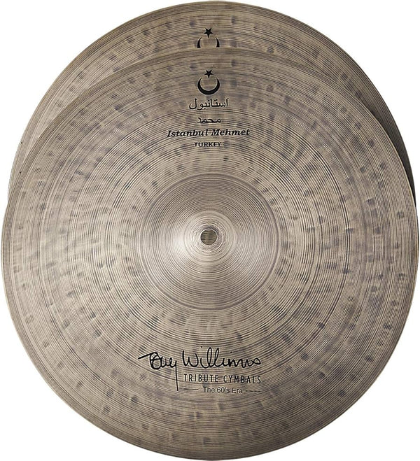 Istanbul Mehmet Tony Williams Tribute 60's Era 14" Hi Hats T-990g B-1160g