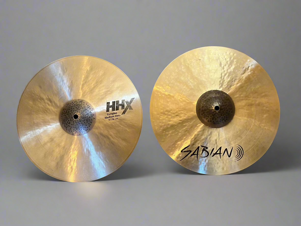 Used Sabian HHX Complex Medium 14" Hi Hats T-962g B-1330g