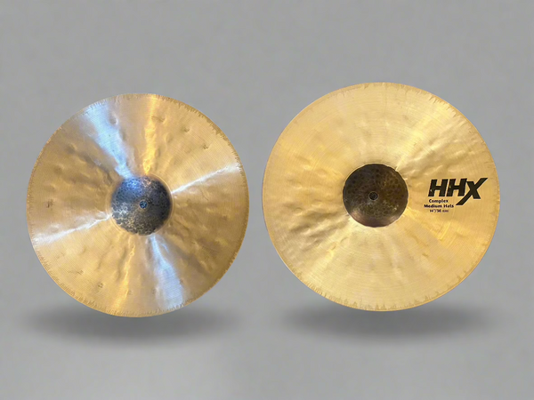 Used Sabian HHX Complex Medium 14" Hi Hats T-962g B-1330g