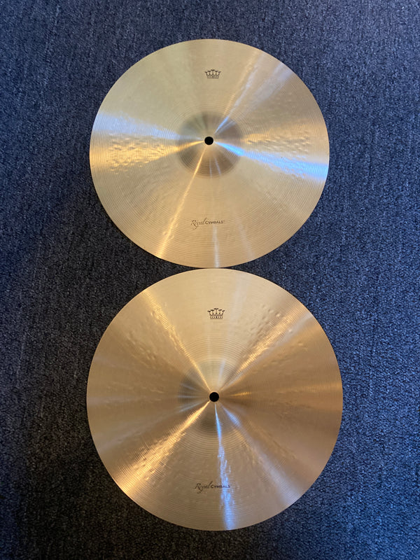 Royal Cymbals 14" Hi Hats T-999g B-1272g