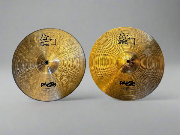 Used Paiste Alpha Power 14" Hi Hats T-998g B-1156g