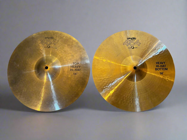 Used Paiste 404 Heavy 14" Hi Hats T-790g B-1006g