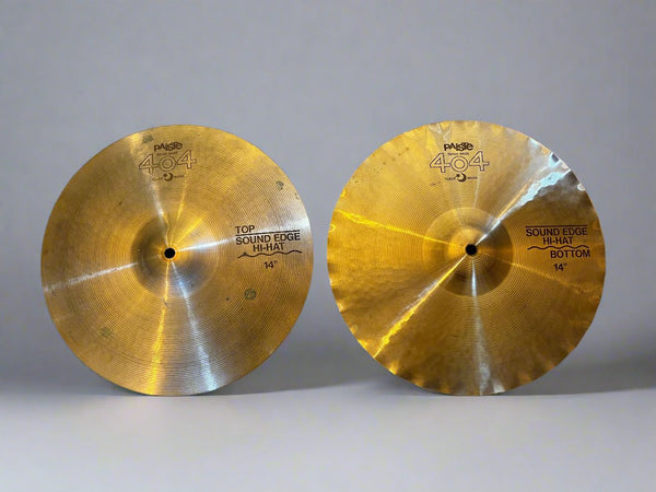 Used Paiste 404 Sound Edge 14" Hi Hats T-936g B-966g