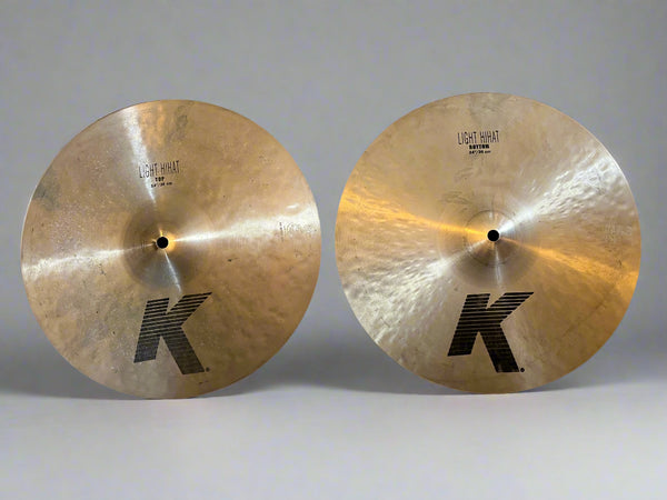 Used Zildjian K Light 14" Hi Hats T-1004g B-1220g