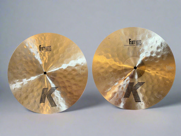 Used Zildjian K Fat 15" Hi Hats T-1314g B-1496g