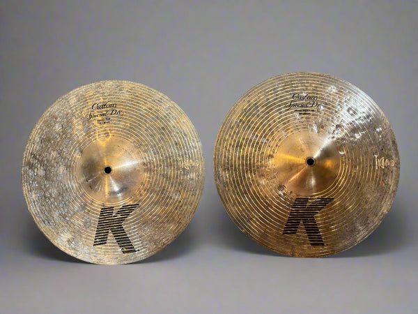 Used Zildjian K Custom Special Dry 14" Hi Hats T-924g B-1366g