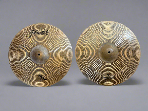 Used Golden Work Master X 15" Hi Hats T-1015g B-1310g
