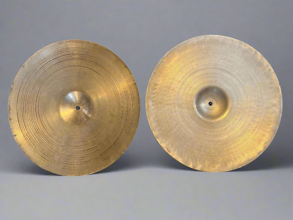 Used Zildjian A Trans/50's Stamp 15" Hi Hats T-920g B-1204g