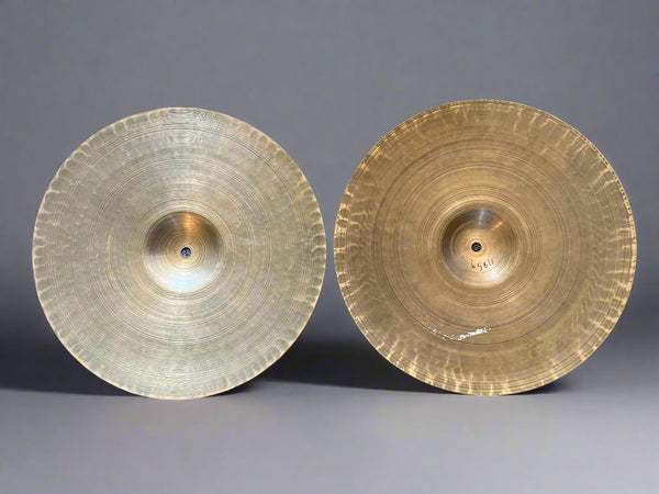 Used Zildjian Trans Stamp 14" Hi Hats T-1185g B-1242g