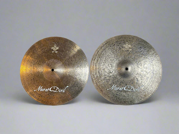 Murat Diril Custom Mosaic/Velvet 14" Hi Hats T-714g B-894g
