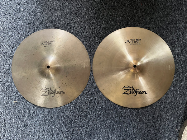 Used Zildjian A New Beats 14" Hi Hats T-1092g B-1354g