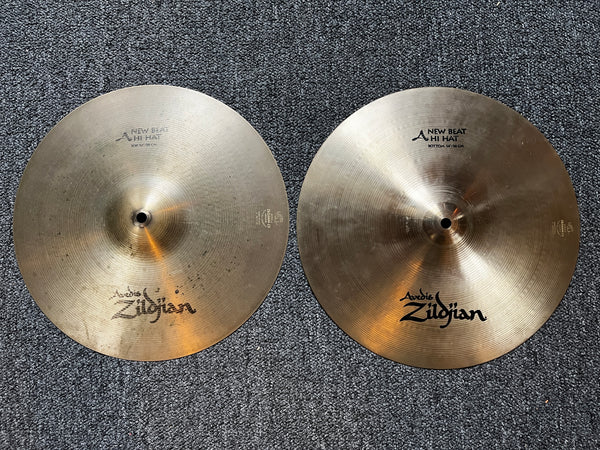 Used Zildjian New Beat 14" Hi Hats T-1108g B-1550g