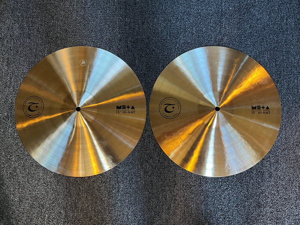 Turkish Meta Classic 15" Hi Hats T-1158g B-1522g