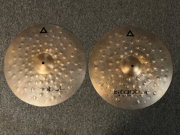 Used Istanbul Agop Xist Dark Dry 17" Hi Hats T-1116g B-1508g