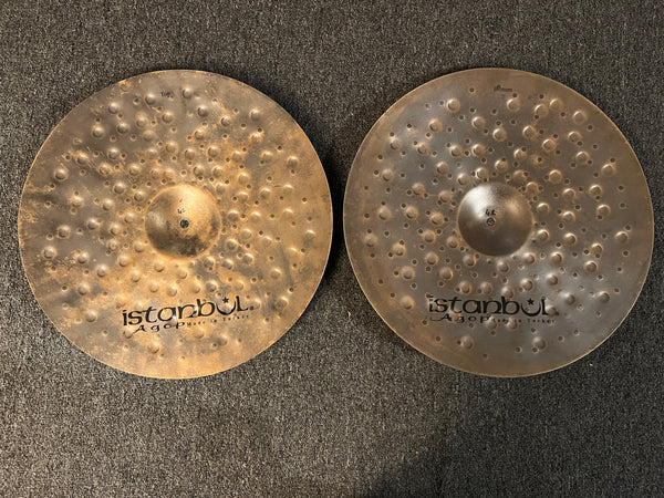 Used Istanbul Agop Xist Dark Dry 17" Hi Hats T-1116g B-1508g