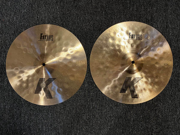 Used Zildjian K Fat 14" Hi Hats T-1080g B-1318g
