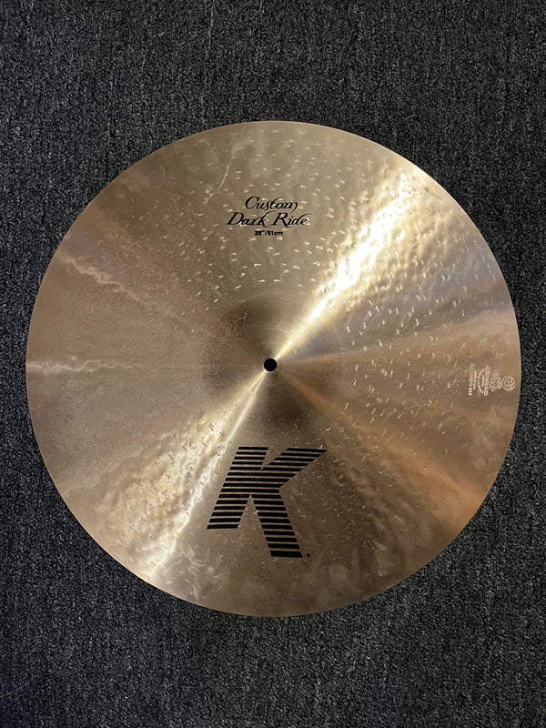 Used Zildjian K Custom Dark 20" Ride 2182g