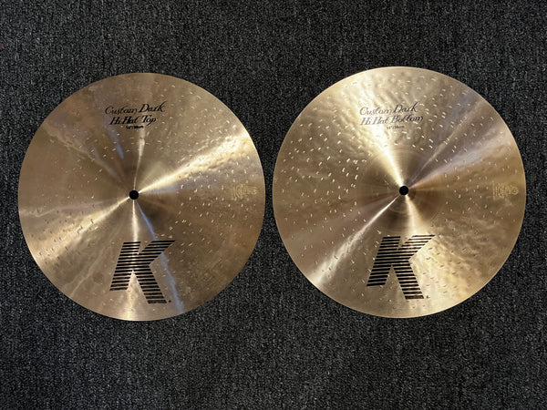 Used Zildjian K Custom Dark 14" Hi Hats T-890g B-1220g