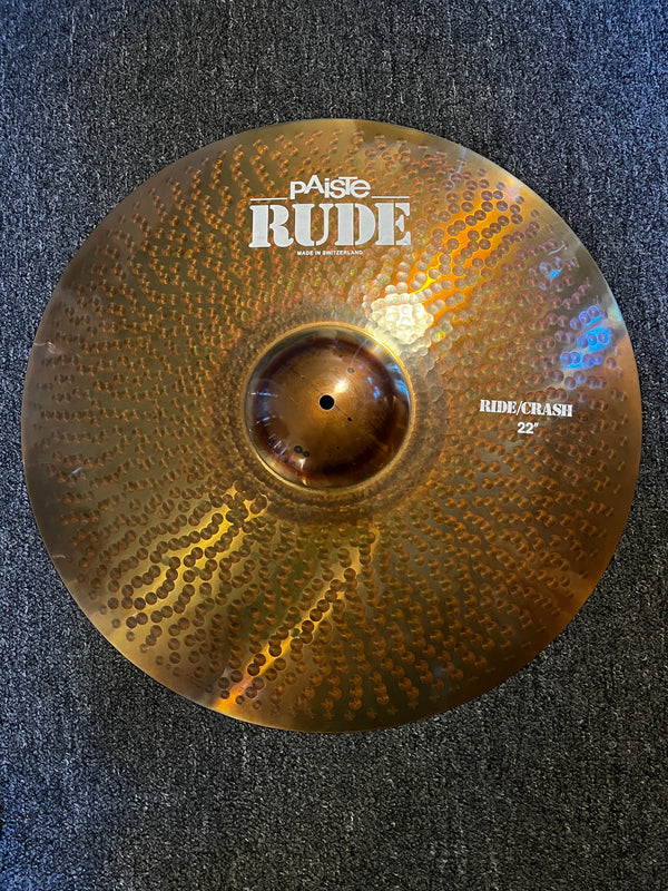 Used Paiste Rude 22" Ride Crash 3098g