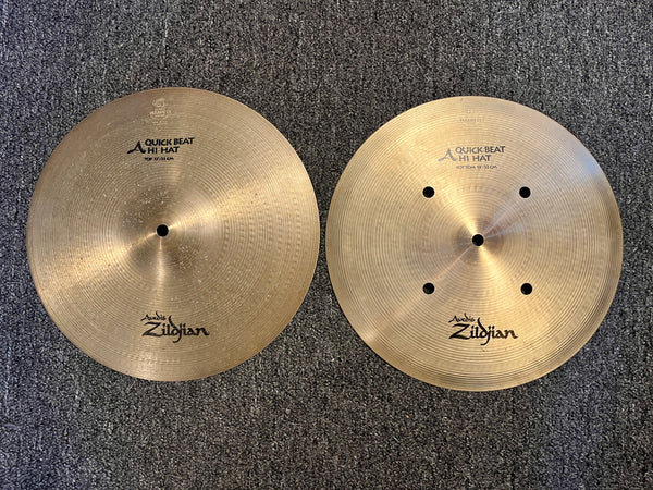 Used Zildjian Quick Beat 13" Hi Hats T-904g B-1088g