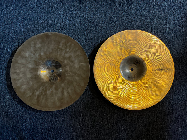 Used Sabian HHX Evolution 13" Hi Hats T-912g B-1256g