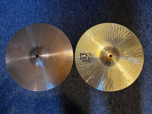 Used Paiste Giant Beat 14" Hi Hats T-810g B-1040g