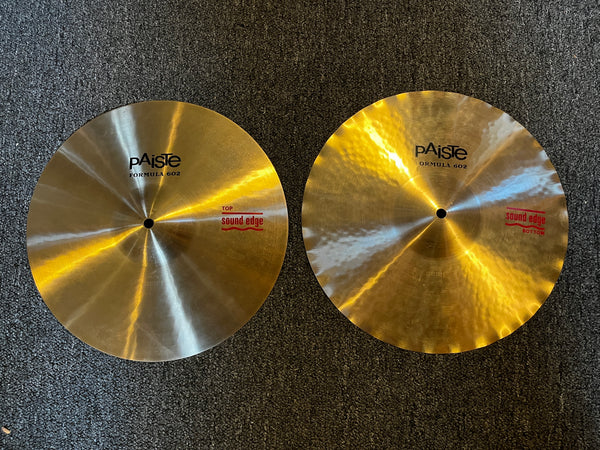 Used Paiste Formula 602 Sound Edge 14" Hi Hats T-832g B-1004g