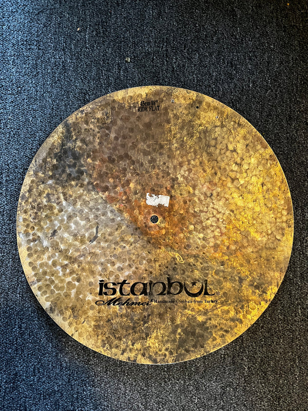 Used Istanbul Mehmet Turk Flat Sizzle 18" Ride 1570g