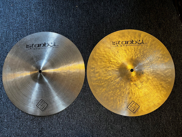 Used Istanbul Agop Traditional Light 15" Hi Hats T-1050g B-1230g