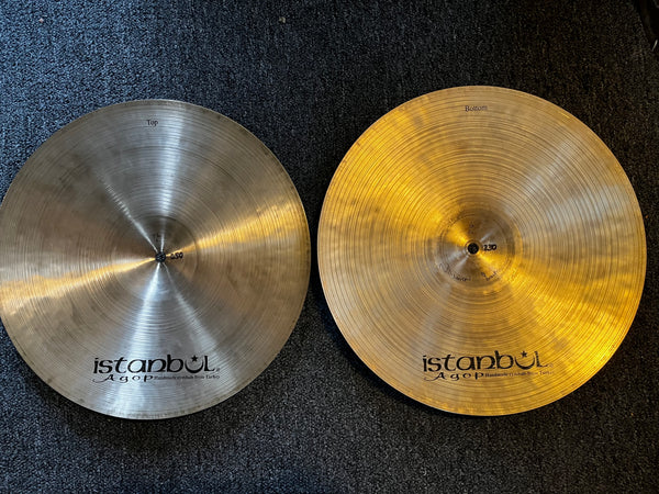 Used Istanbul Agop Traditional Light 15" Hi Hats T-1050g B-1230g