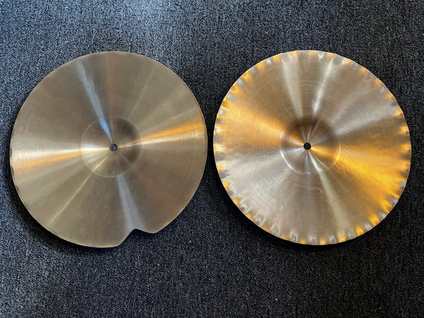 Used Paiste Formula 602 Blue Label Sound Edge 14" Hi Hats T-840g B-1000g