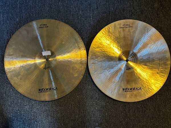Used Istanbul Mehmet Nostalgia 15" Hi Hats T-1128g B-1302g