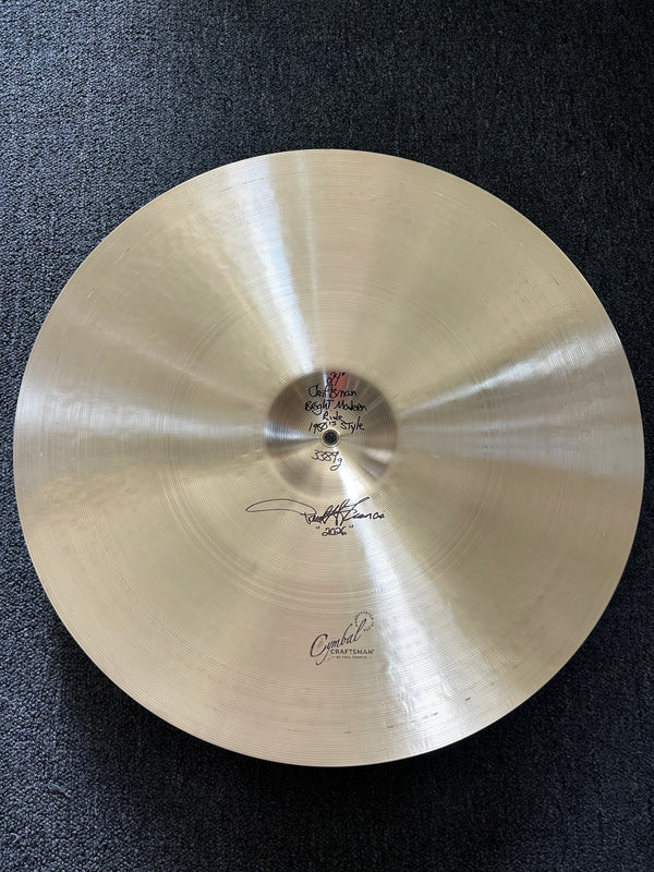Cymbal Craftsman Modern Bright 50'a A Style 24" Ride 3389g