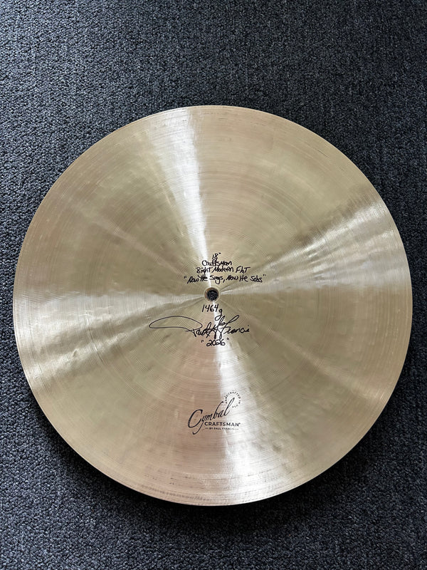 Cymbal Craftsman Bright Modern NHSNHS Flat 18" Ride 1464g