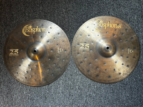 Used Bosphorus 25th Anniversary Prototype 14" Hi Hats T-744g B-896g