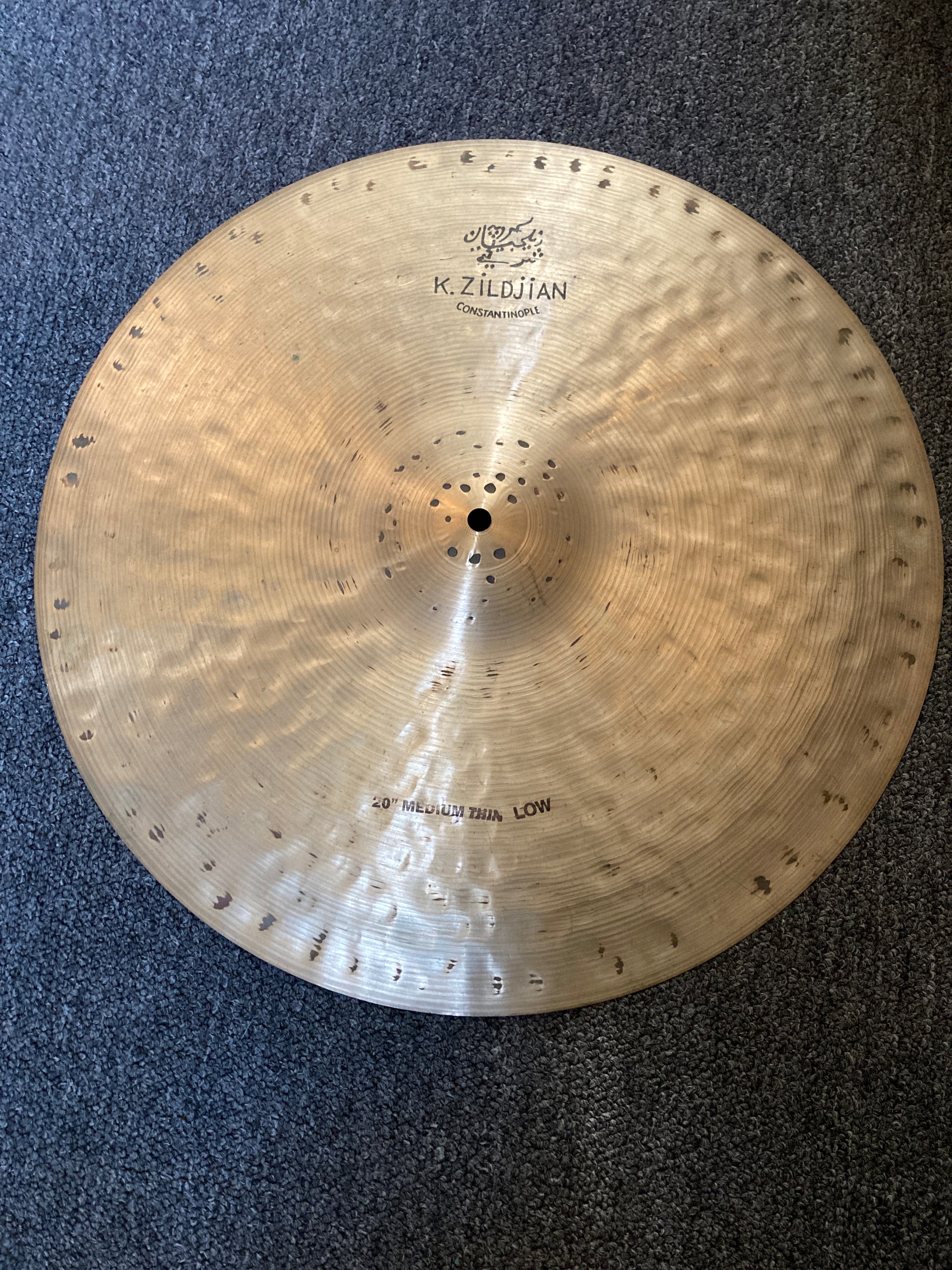 USED Zildjian K Constantinople Medium Thin Low 20” Ride 1985g