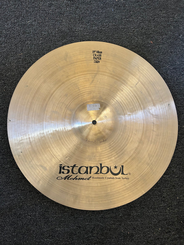 Used Istanbul Mehmet Traditional Paper Thin 19" Crash 1350g