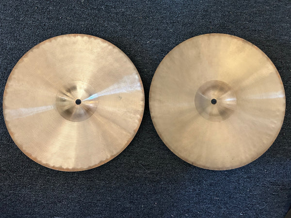 Used Paiste 404 Heavy 14" Hi Hats T-830g B-992g