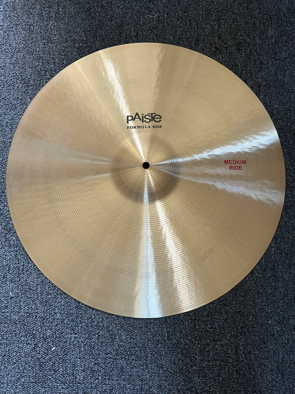Used Paiste Formula 602 Medium 22" Ride 3198g