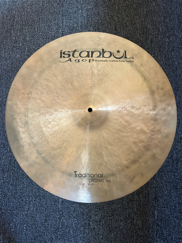 Used Istanbul Agop Traditional Original 21" Ride 2100g