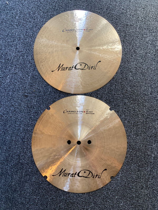 Used Murat Diril Chameleon Harvey Mason 13" Hi Hats T-736g B-874g